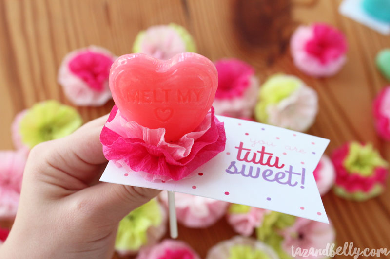 Tutu Lollipop Valentines Tutorial | tazandbelly.com