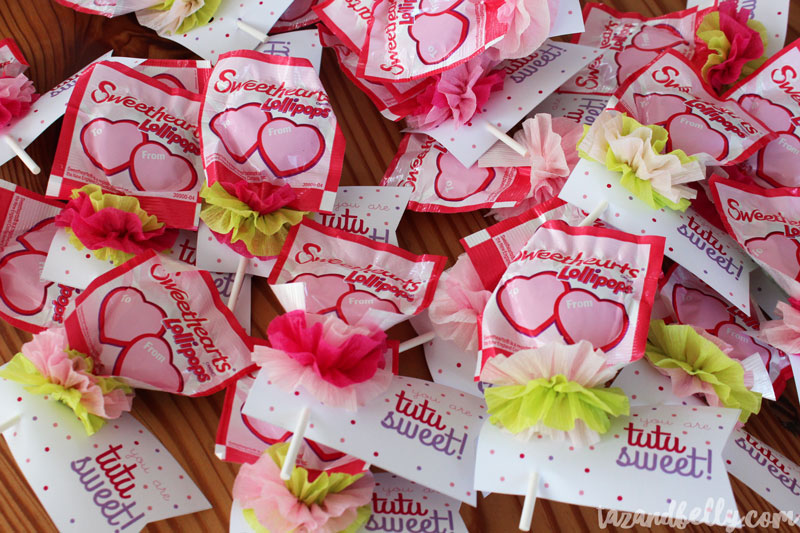 Tutu Lollipop Valentines Tutorial | tazandbelly.com