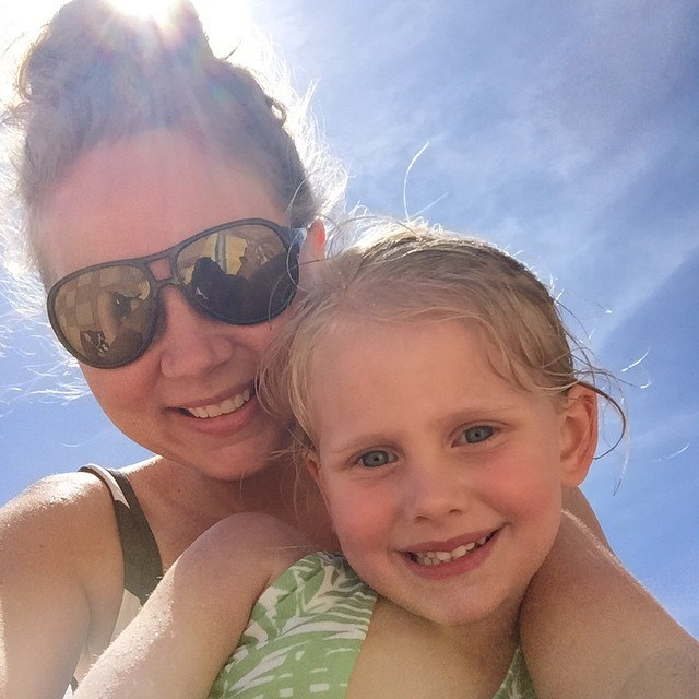 Day 90/365: It is ALL kinds of beautiful here today. So far we've worked <Josh & I both>, spent lots of time at the pool and we still have two baseball games on our agenda. Is it nap time yet?! ☀️🌴🐝⚾️ #tazandbellyhappen #ta