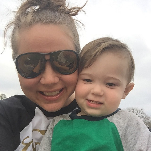 Day 77/365: We are FINALLY getting to spend a day watching baseball across the street! Three cheers for beautiful weather and brother-cousins. #tazandbellyhappen #crazyhairdontcare