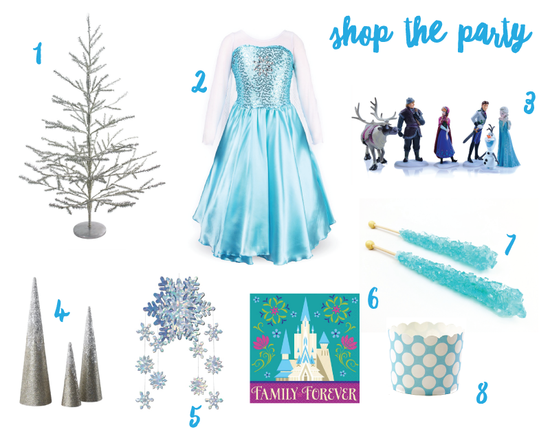 Shop the Frozen Party | tazandbelly.com