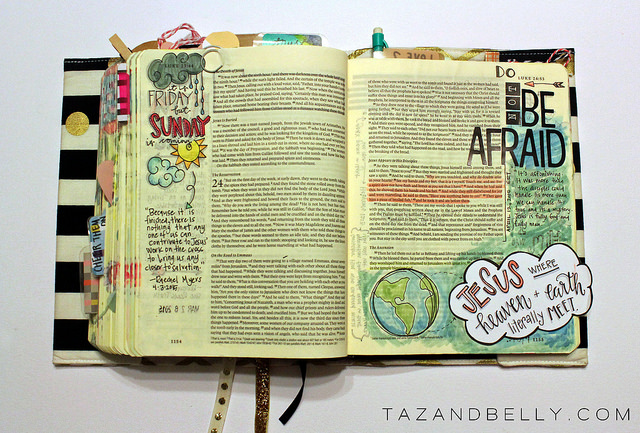 Everything You Ever Wanted to Know About Bible Journaling | tazandbelly.com