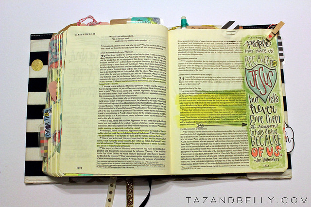 Everything You Ever Wanted to Know About Bible Journaling | tazandbelly.com