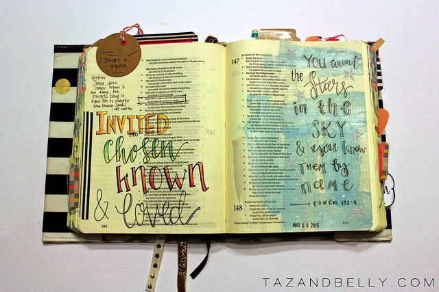 Everything You Ever Wanted to Know About Bible Journaling | tazandbelly.com