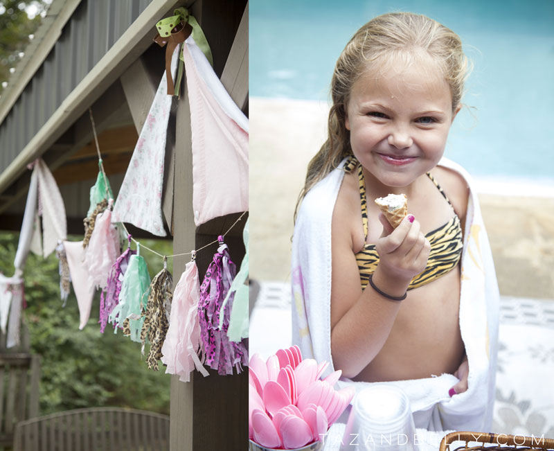 Ice Cream Pool Party | tazandbelly.com