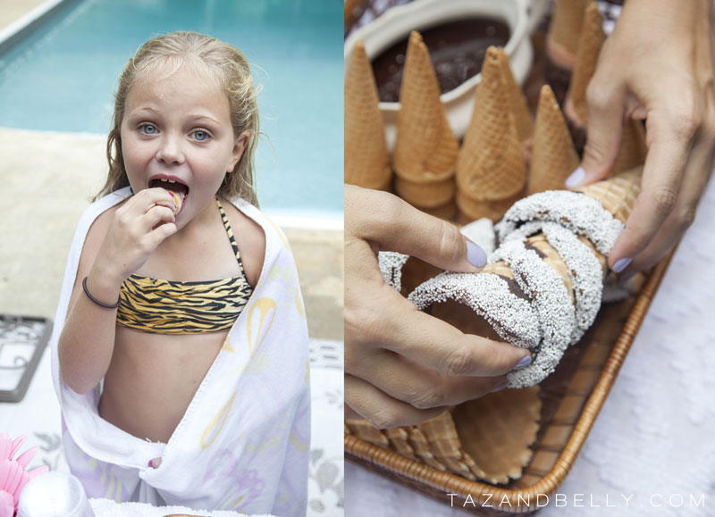 Ice Cream Pool Party | tazandbelly.com