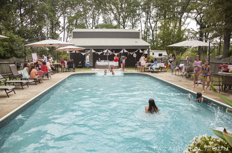 Ice Cream Pool Party | tazandbelly.com