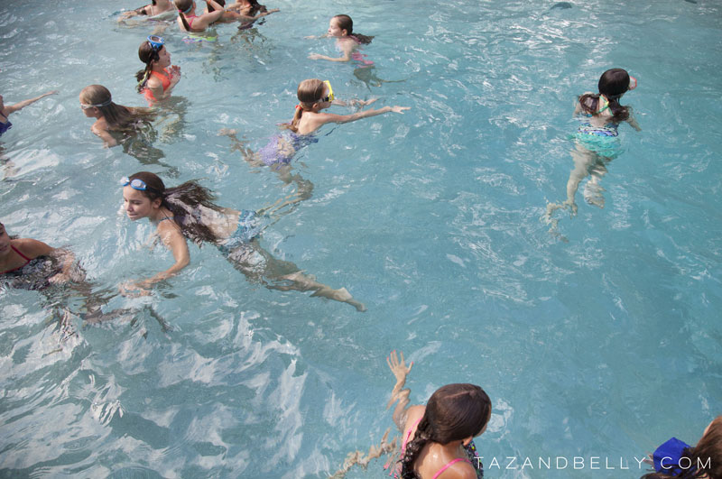 Ice Cream Pool Party | tazandbelly.com