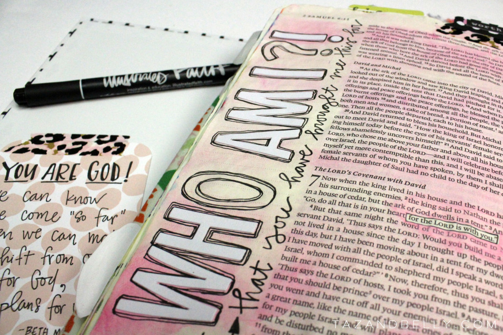 Bible Journaling: Who Am I? | tazandbelly.com