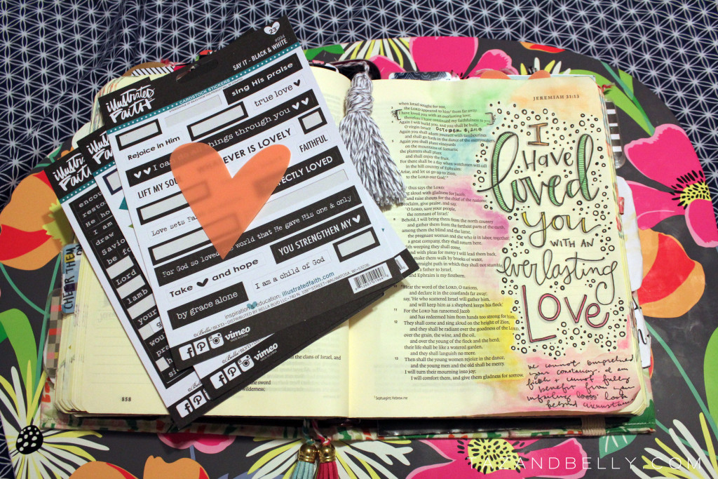 Bible Journaling: Everlasting Love | tazandbelly.com