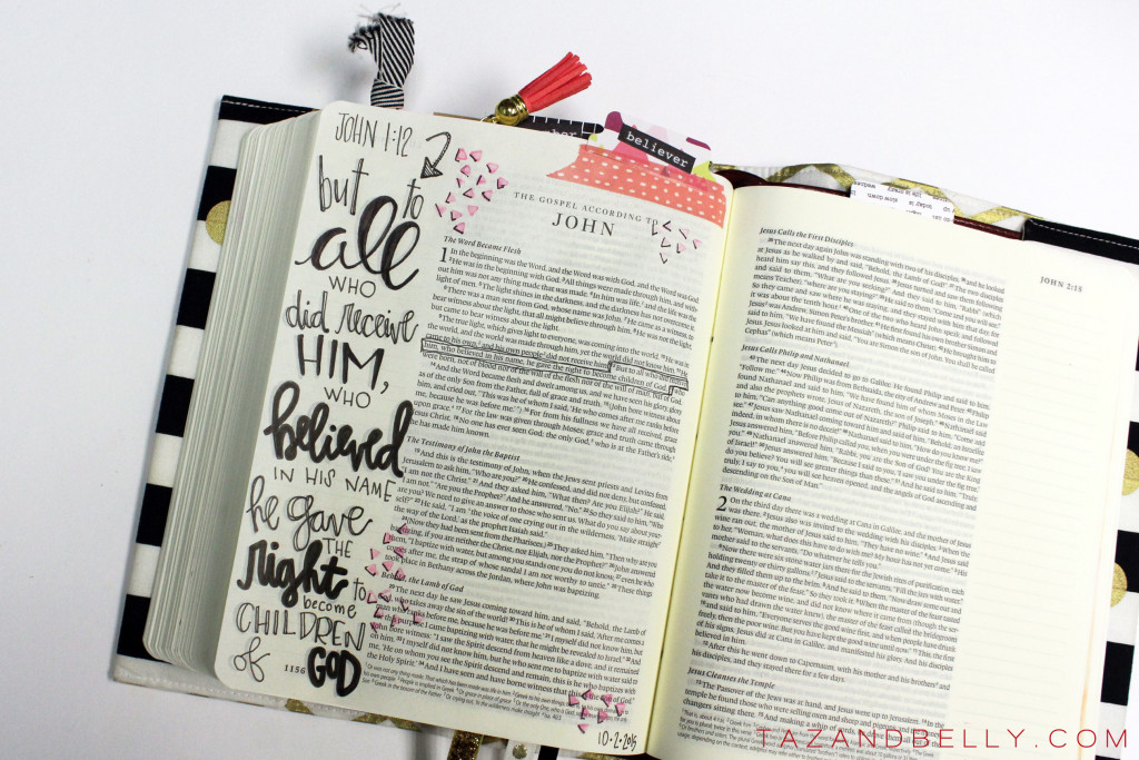 Bible Journaling: Children of God | tazandbelly.com