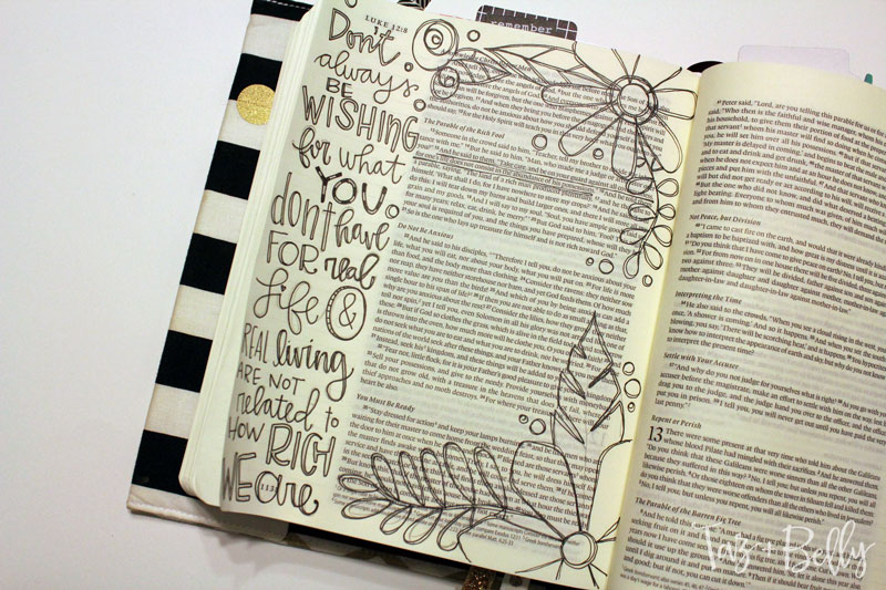 Bible Journaling: Free in Christ | tazandbelly.com