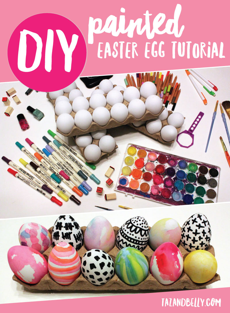 Hand-Painted Easter Egg Tutorial | tazandbelly.com