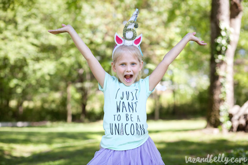 DIY Unicorn Horn Party Hats | tazandbelly.com