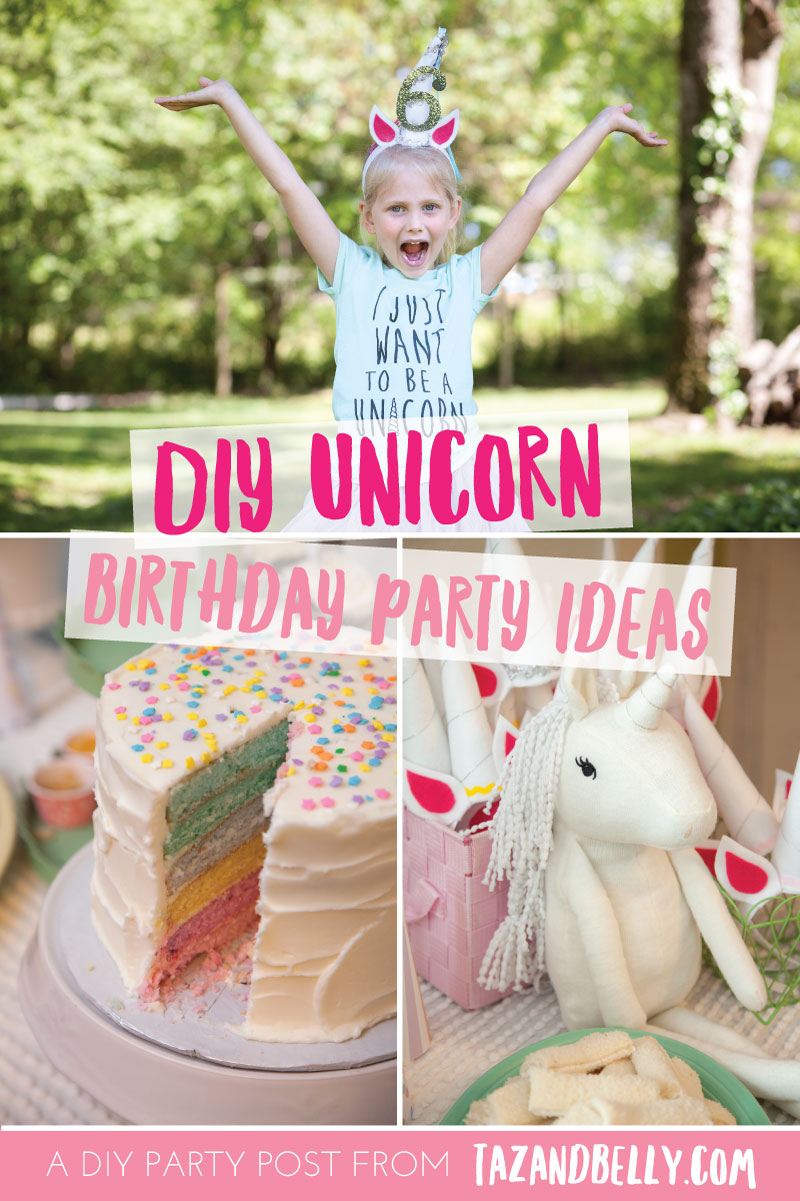 DIY Unicorn Party | tazandbelly.com