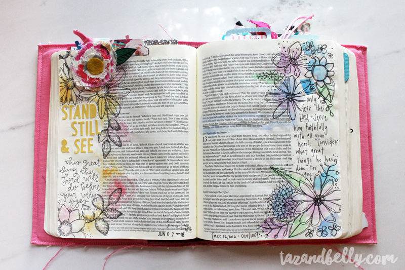 Bible Journaling Update | tazandbelly.com