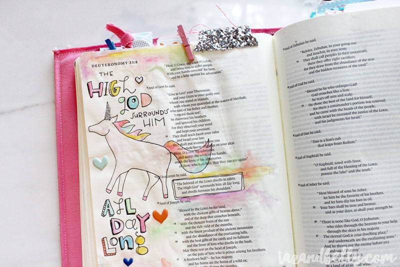 Bible Journaling Update | tazandbelly.com