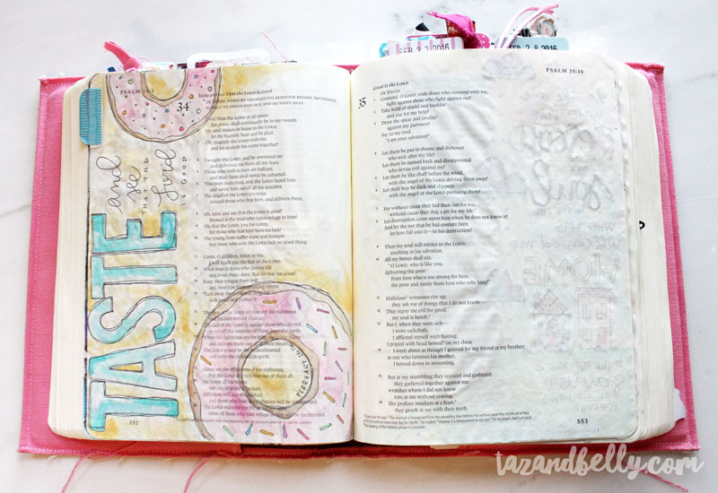 Bible Journaling Update | tazandbelly.com