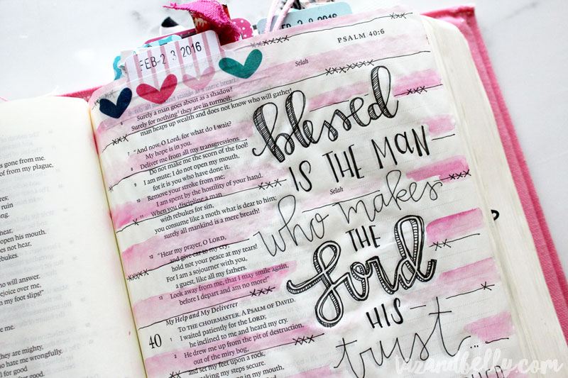 Bible Journaling Update | tazandbelly.com