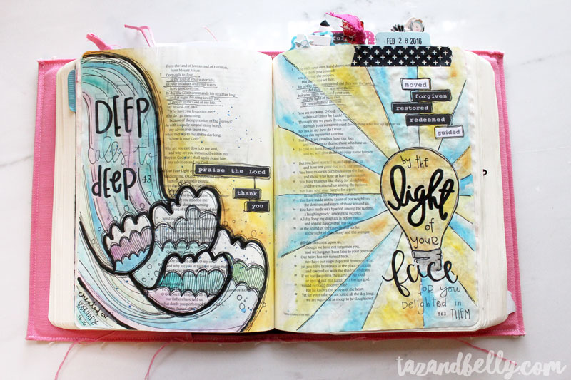Bible Journaling Update | tazandbelly.com