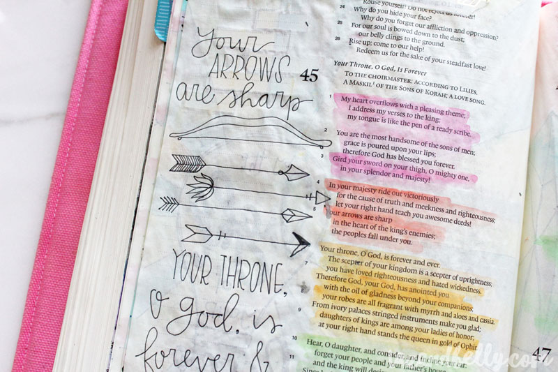 Bible Journaling Update | tazandbelly.com