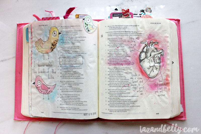 Bible Journaling Update | tazandbelly.com
