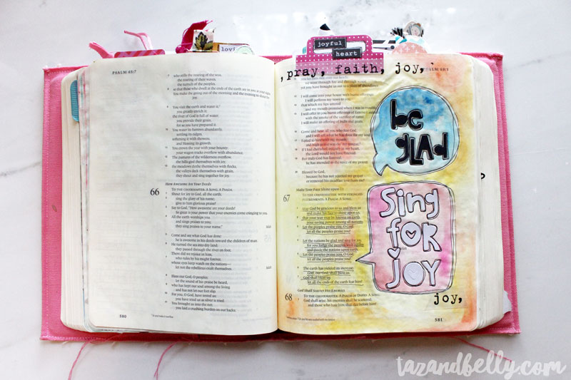 Bible Journaling Update | tazandbelly.com