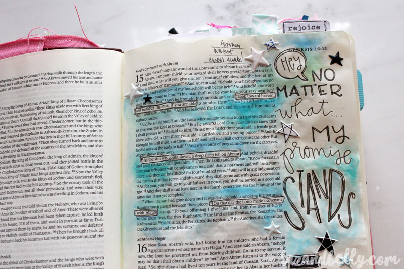 Bible Journaling Update | tazandbelly.com