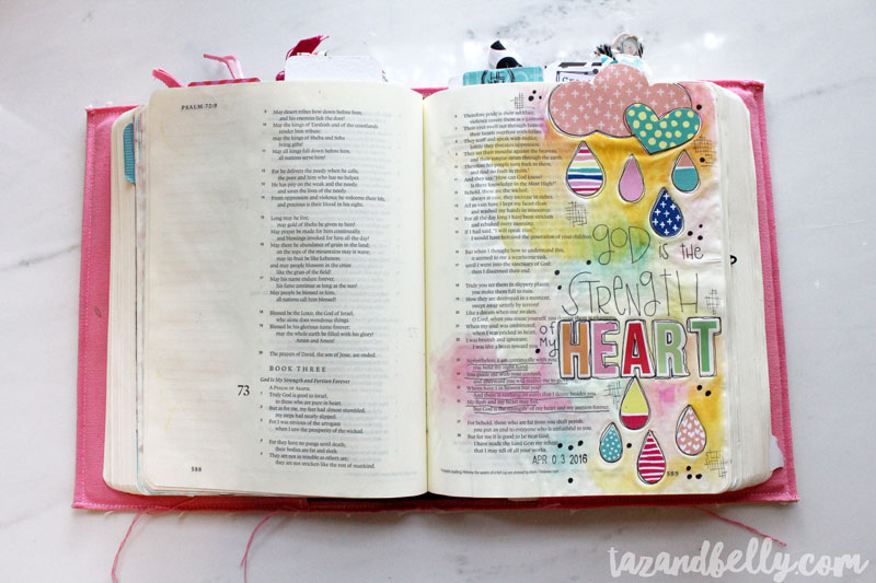 Bible Journaling Update | tazandbelly.com