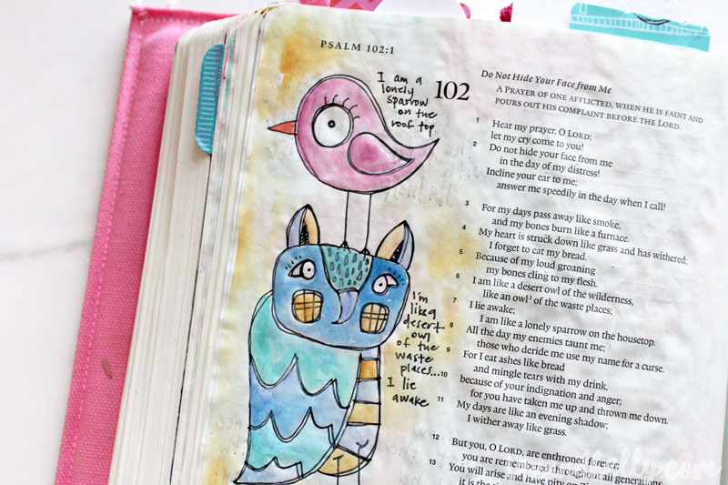Bible Journaling Update | tazandbelly.com