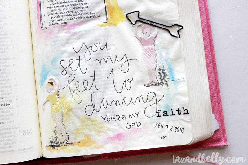 Bible Journaling Update | tazandbelly.com