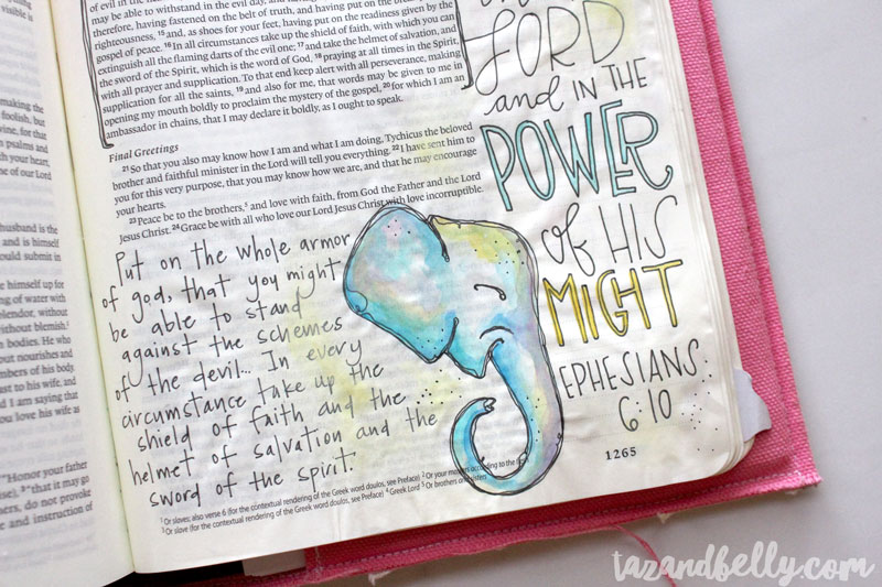 Bible Journaling Update | tazandbelly.com