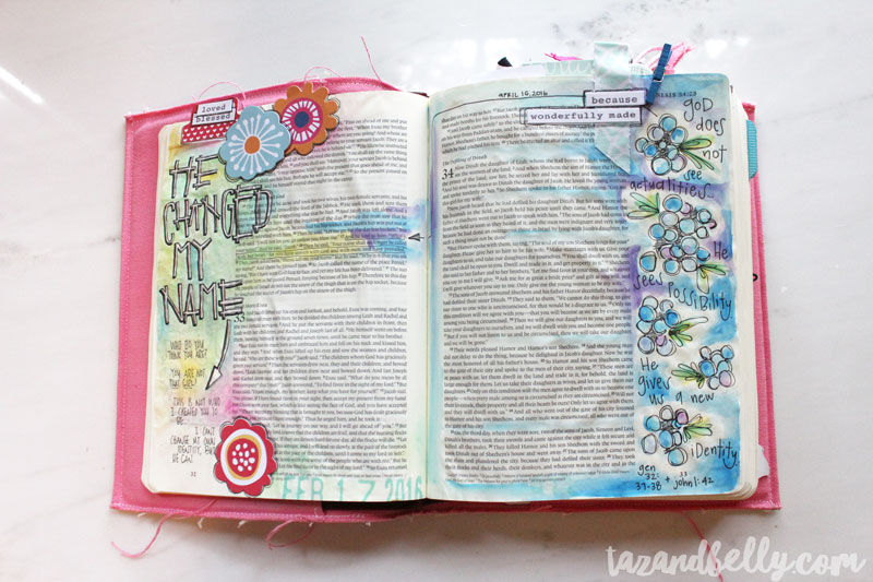 Bible Journaling Update | tazandbelly.com