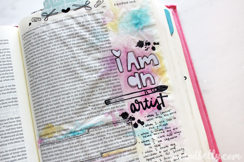 Bible Journaling Update | tazandbelly.com