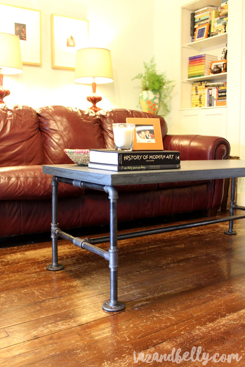 DIY-Concrete-Coffee-Table-1 - Taz and Belly