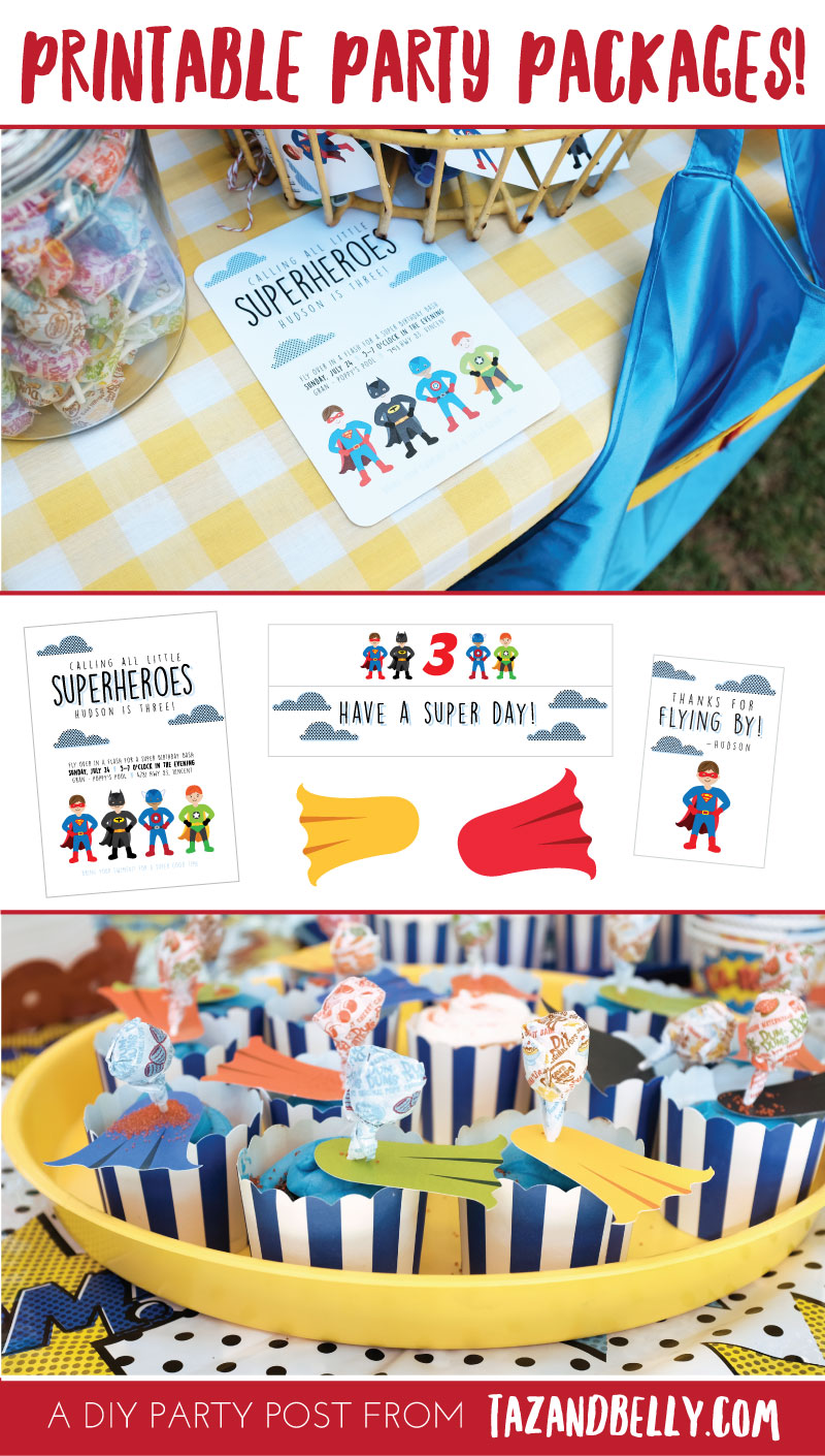 DIY Superhero Birthday | tazandbelly.com