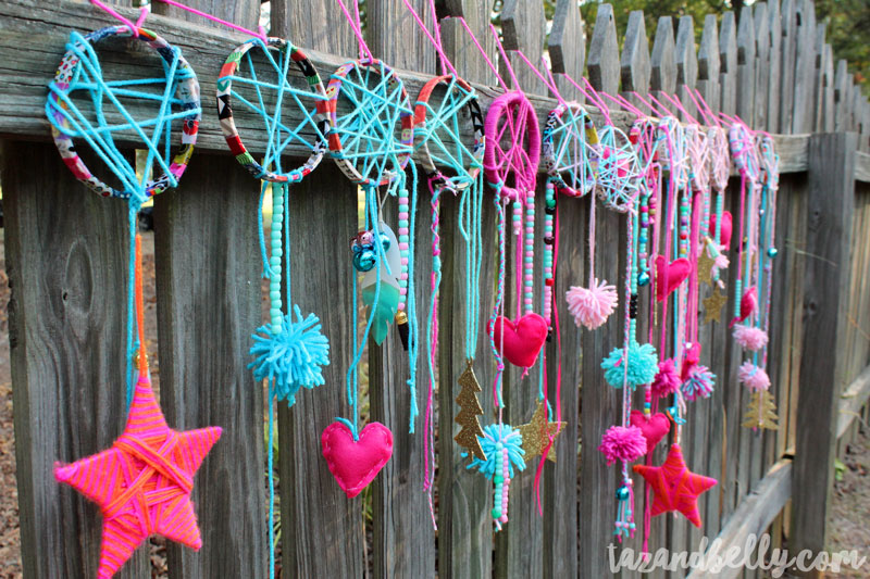 DIY Dream Catcher Party Craft - Taz and Belly