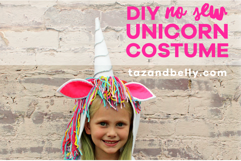 DIY Unicorn Costume | tazandbelly.com