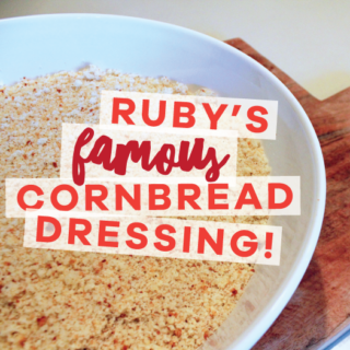 Ruby's Famous Cornbread Dressing | tazandbelly.com