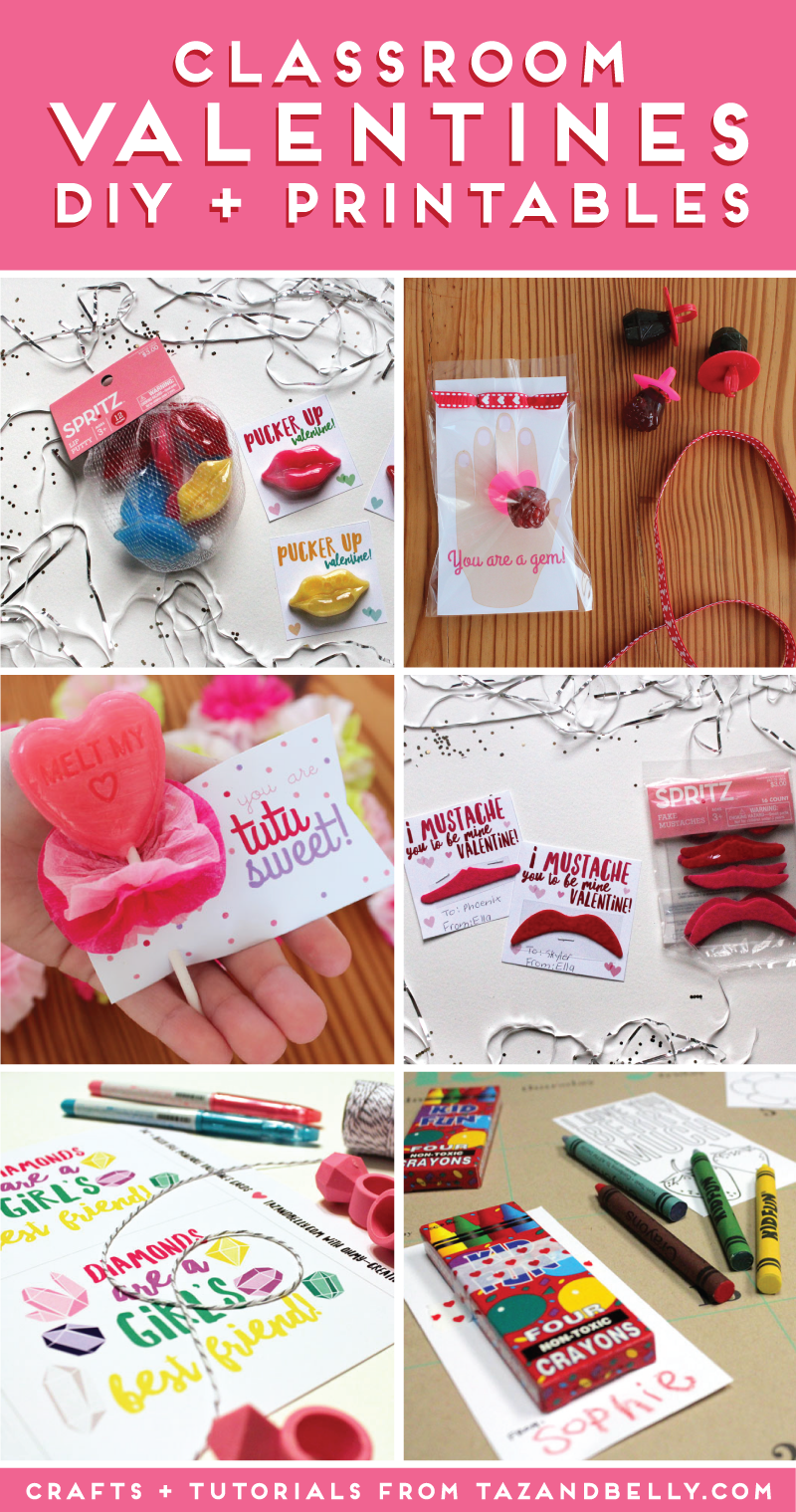 DIY Classroom Valentines | tazandbelly.com