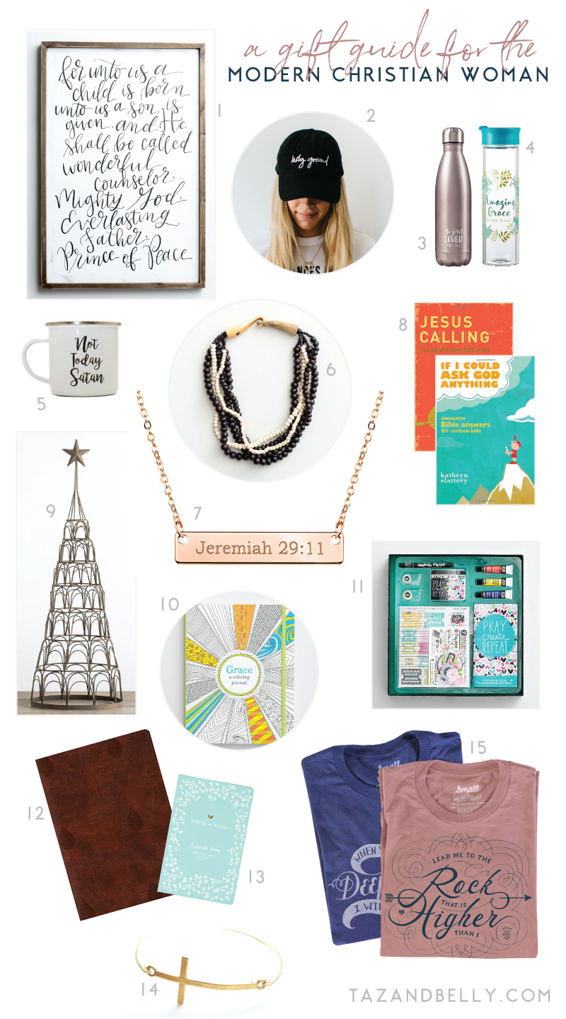 Holiday Gift Guide for the Modern Christian Woman | tazandbelly.com