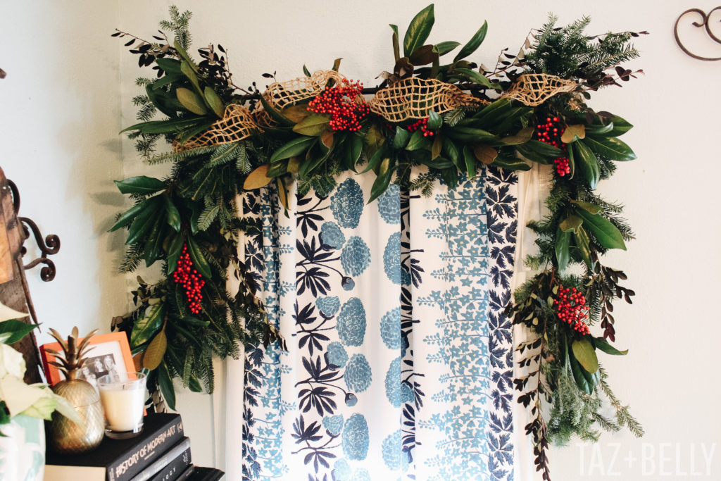 Christmas Garland Tutorial | tazandbelly.com