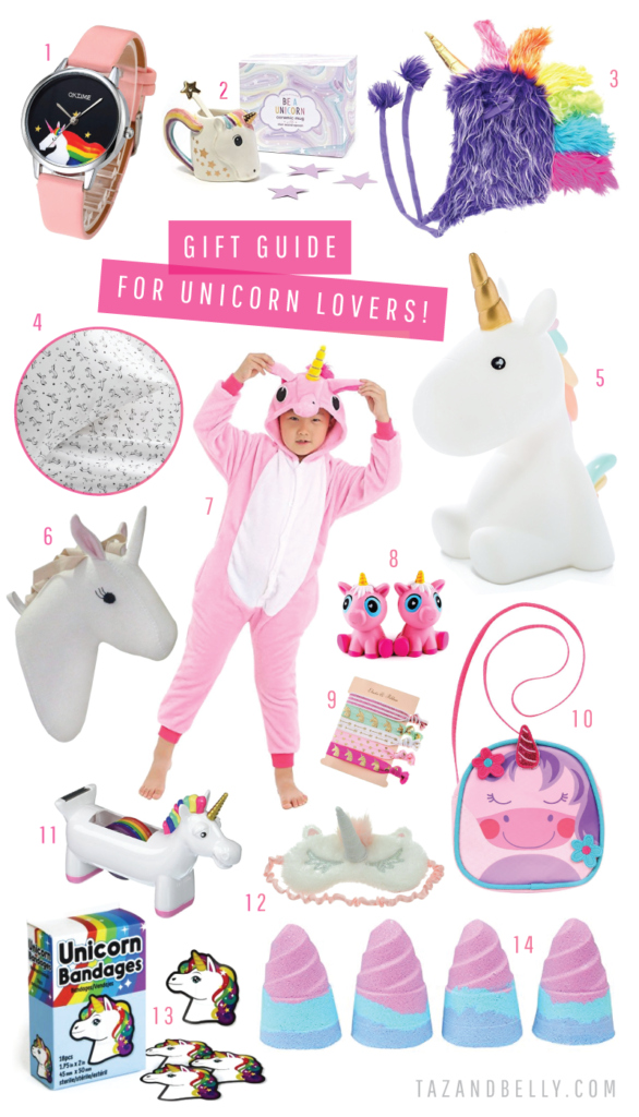 Gift Guide for Unicorn Lovers | tazandbelly.com