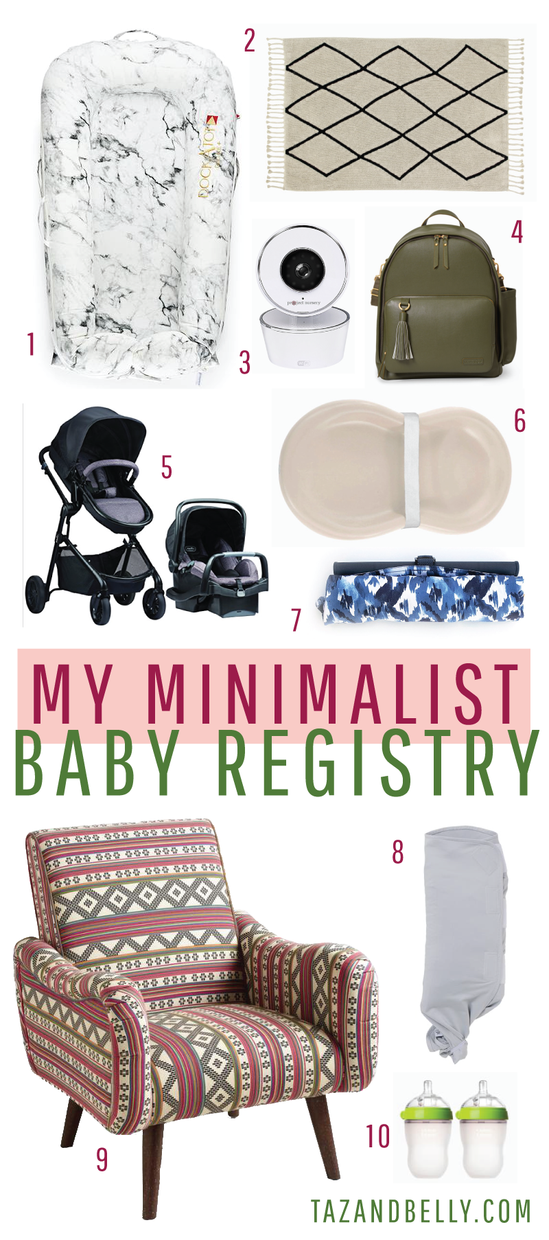 Links + Loves: Minimalist Registry | tazandbelly.com