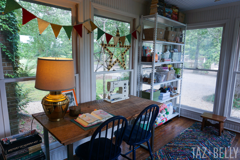 Wishing, Waiting + Nesting: Our Sunroom Studio Tour | tazandbelly.com