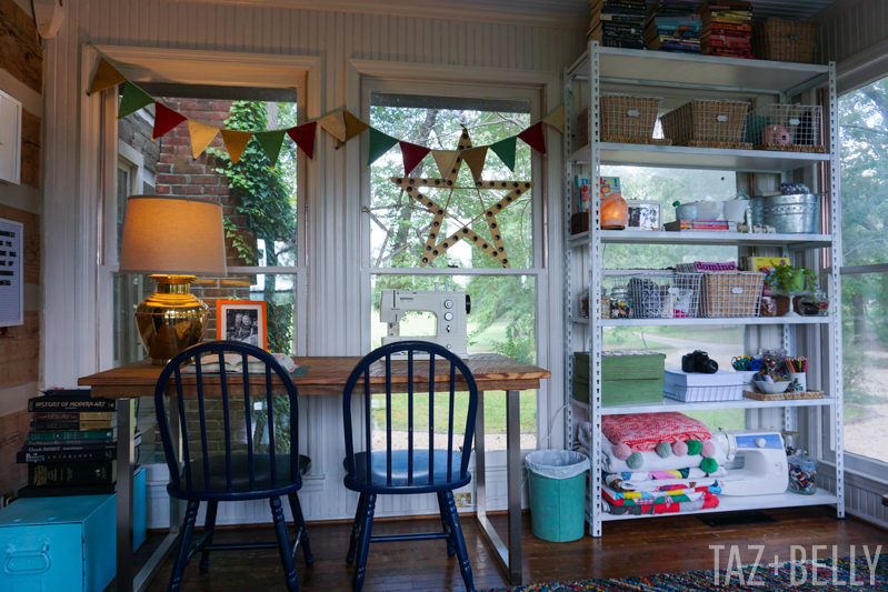 Wishing, Waiting + Nesting: Our Sunroom Studio Tour | tazandbelly.com