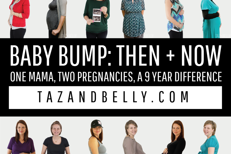 Baby Bump: Now & Then | tazandbelly.com