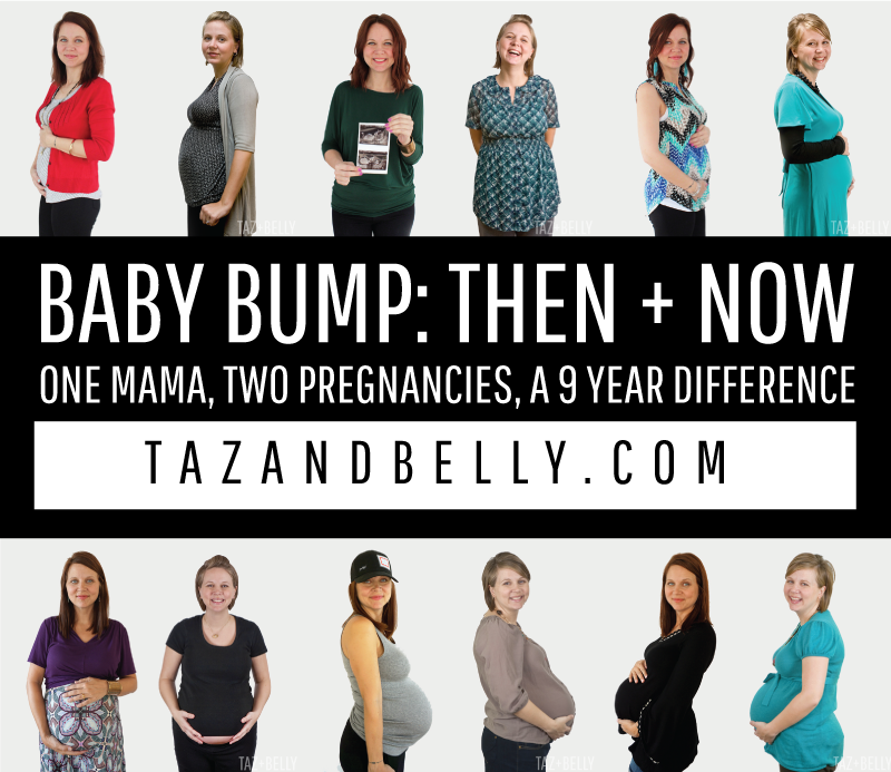 Baby Bump: Now & Then | tazandbelly.com