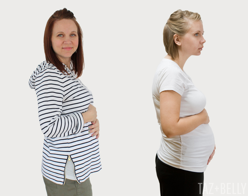 Baby Bump: Now & Then | tazandbelly.com