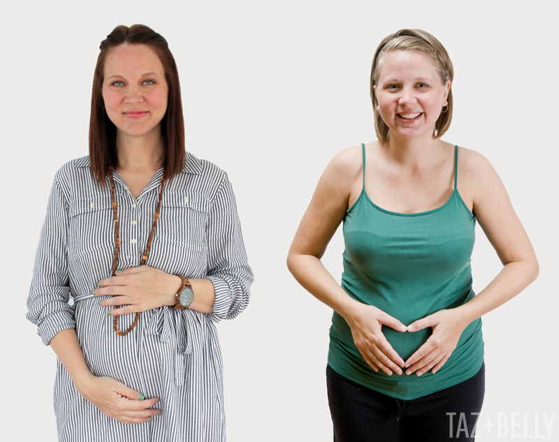 Baby Bump: Now & Then | tazandbelly.com